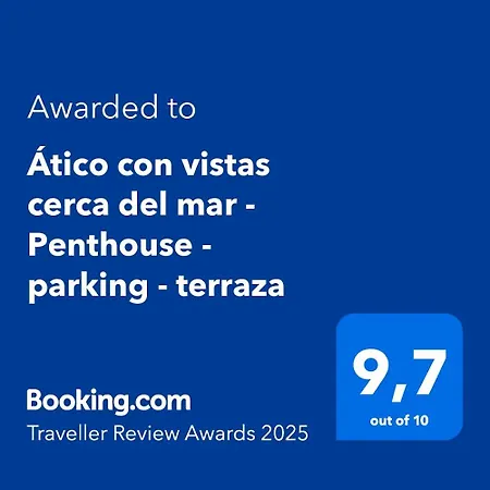Atico Con Vistas Cerca Del Mar - Penthouse - Parking - Terraza Lägenhet *